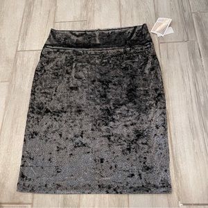 Lularoe velvet grey body con skirt NWT size 2XL